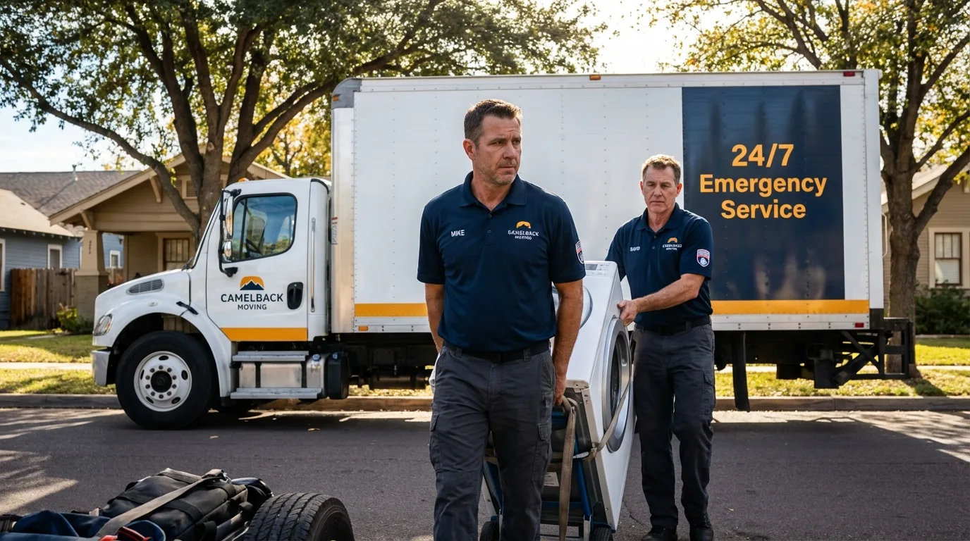 CamelBack Moving crew loading furniture in Elk Grove Village, IL